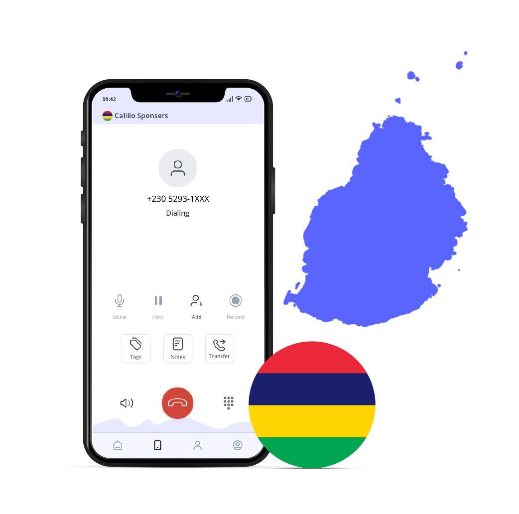 dailing interface of mauritius phone number