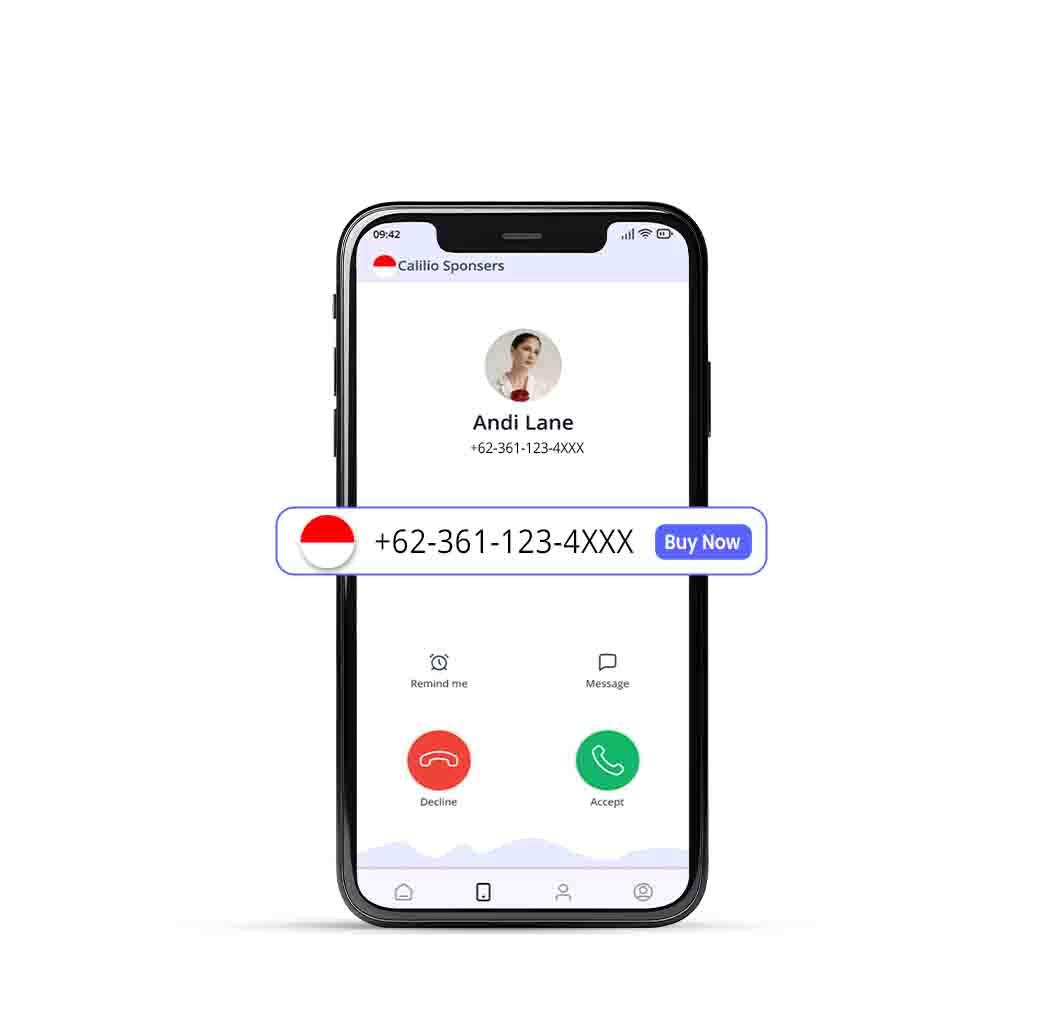 dailing interface of indonesia virtual phone number