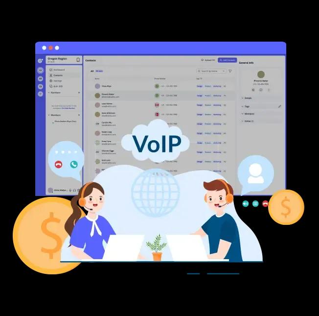 voip features on background