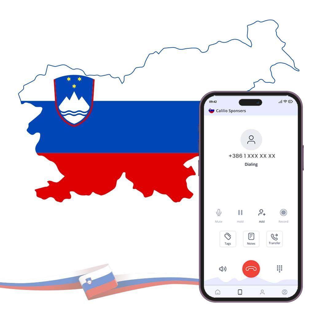 slovenia phone number dialing interface