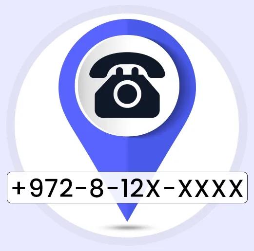 israel number with its country code pinned along with analog telephone 