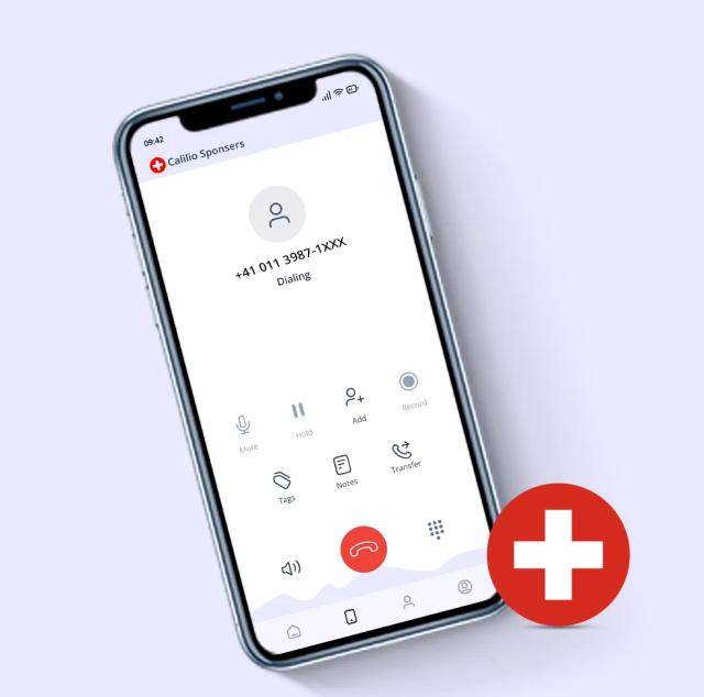 dailing interface of Switzerland mobile numbers
