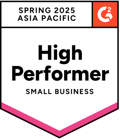 G2 High Performer APAC Small Business Spring 2025