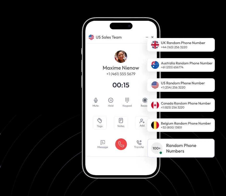 Random Phone Number Generator Interface
