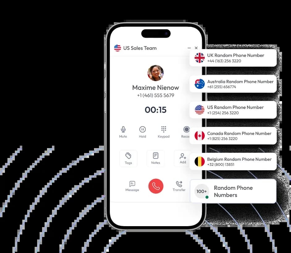 Random Phone Number Generator Interface