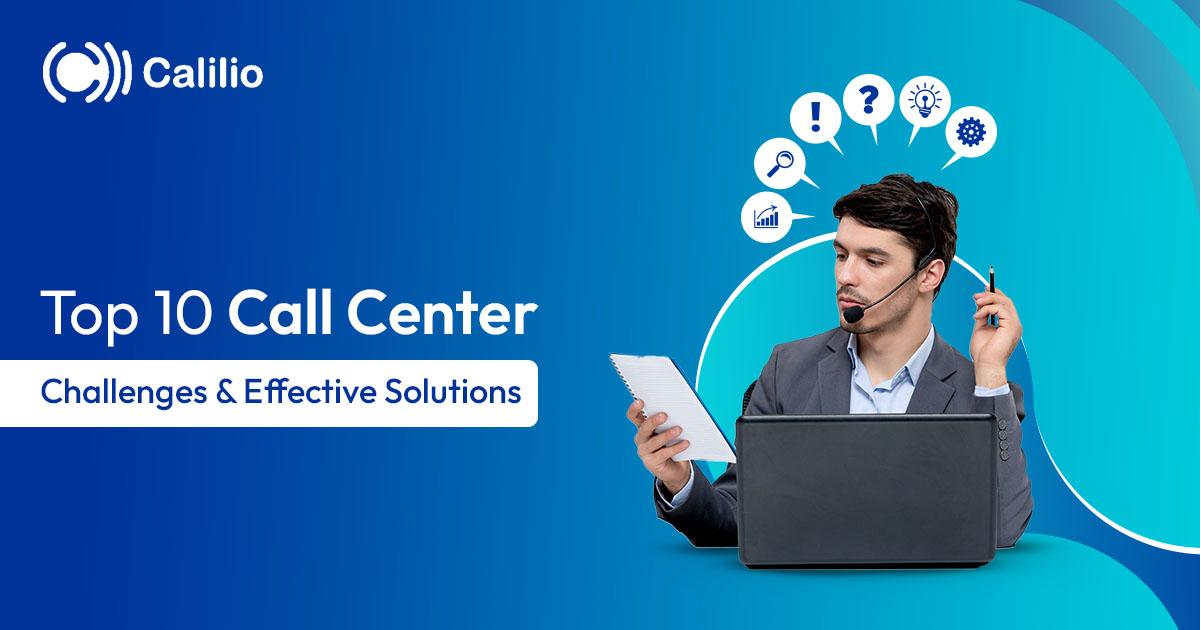 call center agent looking at problem note with laptop open