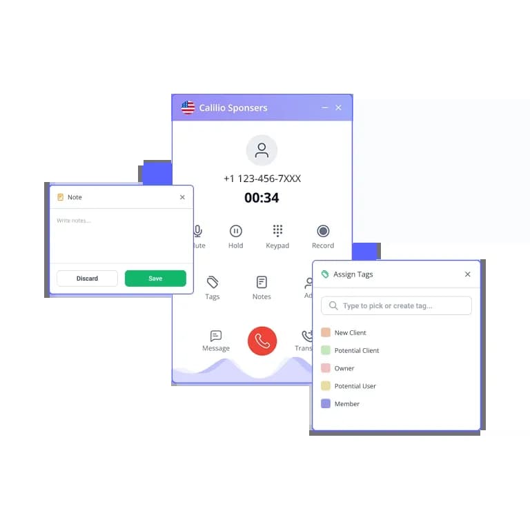 call tags and call note