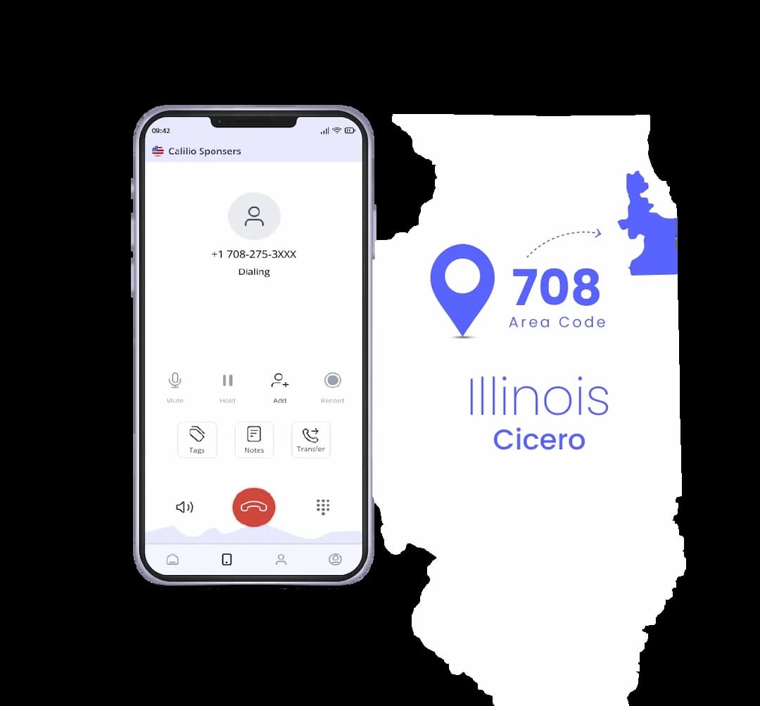 Cicero phone number with it's area code