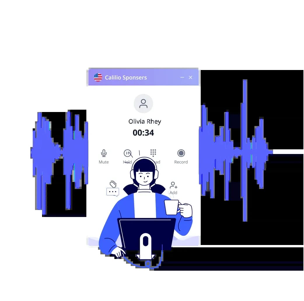 a girl having cup of tea enjoying improved call quality