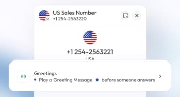 custom phone greetings feature
