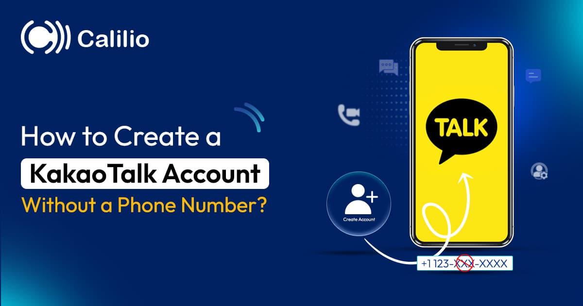 How to create a kakaotalk account without a phone number