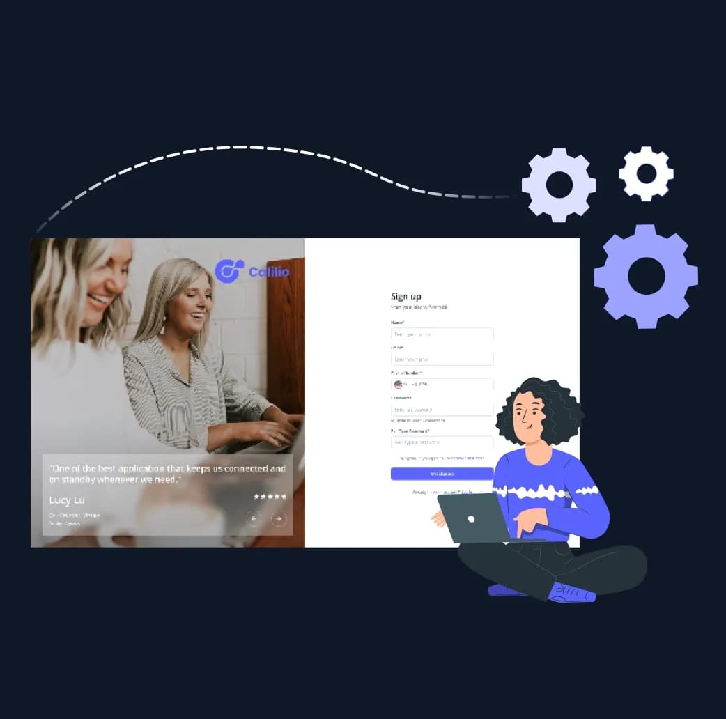 A person sitting on the floor with a laptop and a big laptop beside her