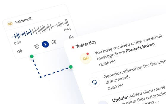 voicemail to email for call