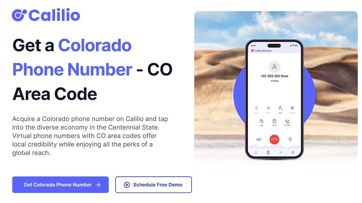 Get Colorado Phone Numbers Local CO Area Codes Calilio